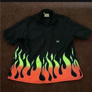 Gallery dept flame button up